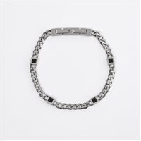 Bracciale 2Jewels Uomo BLACK STAR in Acciaio Cristallo 232306